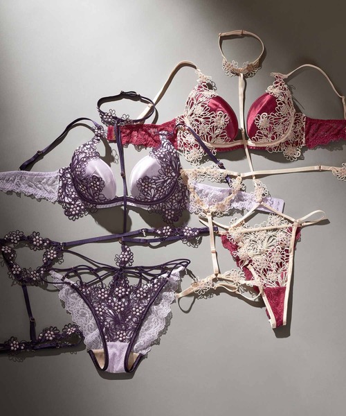 LINGERIEAM(ランジェリアム)の「ノーブルジュエルトリックリフト(D・Eカップ)(ブラジャー・レディース・パープル/ボルドー・D65/D70/D75/E65/E70/E75)」の18枚目の写真