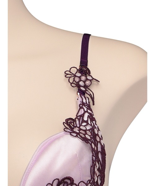 LINGERIEAM(ランジェリアム)の「ノーブルジュエルトリックリフト(D・Eカップ)(ブラジャー・レディース・パープル/ボルドー・D65/D70/D75/E65/E70/E75)」の11枚目の写真