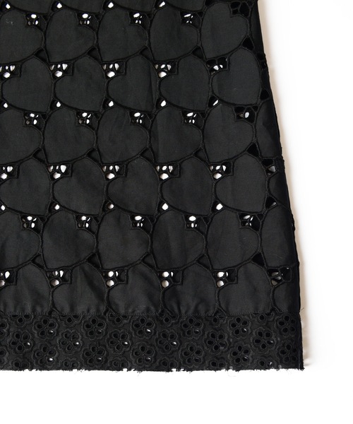 HOLIDAY（ホリデイ）の「HEART LACE SLIP DRESS ハートレーススリップドレス（ワンピース・レディース・ブラック/ホワイト・ONE SIZE）」の12枚目の写真