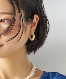 SHIPS | 樹脂 フープ イヤリング M(イヤリング)