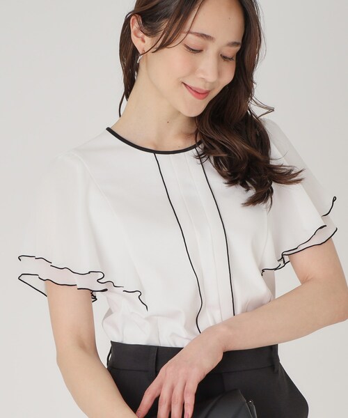 COUP DE CHANCE（クードシャンス）の「◆【洗える／日本製】ジャージプルオーバー（Tシャツ/カットソー・レディース・ブラック/ホワイト/ブルー系その他/ベージュ/オレンジ・36/38/40/34）」の11枚目の写真