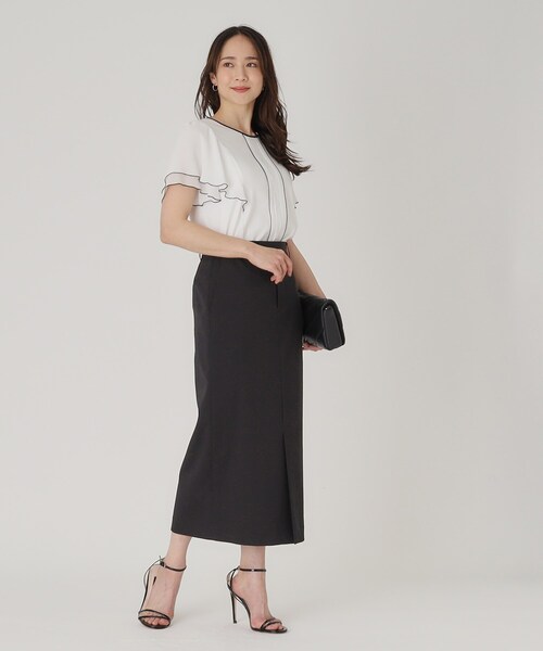 COUP DE CHANCE（クードシャンス）の「◆【洗える／日本製】ジャージプルオーバー（Tシャツ/カットソー・レディース・ブラック/ホワイト/ブルー系その他/ベージュ/オレンジ・36/38/40/34）」の13枚目の写真