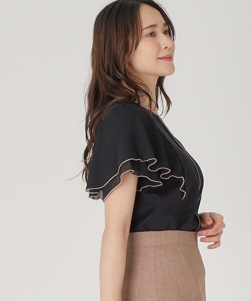 COUP DE CHANCE（クードシャンス）の「◆【洗える／日本製】ジャージプルオーバー（Tシャツ/カットソー・レディース・ブラック/ホワイト/ブルー系その他/ベージュ/オレンジ・36/38/40/34）」の17枚目の写真