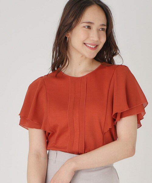 COUP DE CHANCE（クードシャンス）の「【洗える／日本製】ジャージプルオーバー（Tシャツ/カットソー・レディース・ブラック/ホワイト/ブルー系その他/ベージュ/オレンジ・36/38/40/34）」の13枚目の写真