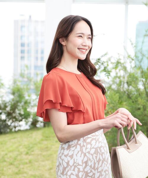 COUP DE CHANCE（クードシャンス）の「【洗える／日本製】ジャージプルオーバー（Tシャツ/カットソー・レディース・ブラック/ホワイト/ブルー系その他/ベージュ/オレンジ・36/38/40/34）」の15枚目の写真