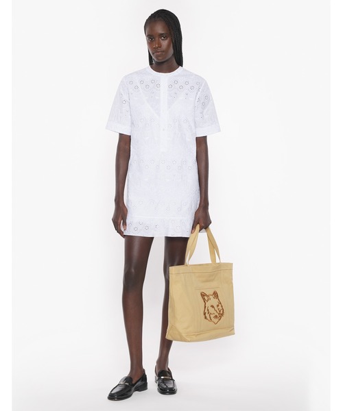 セール】BRODERIE ANGLAISE GODET MINI DRESS（ワンピース