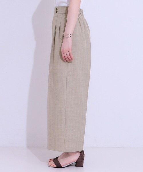 DRESKIP（ドレスキップ）の「【セットアップ可】麻調ストライプワイドパンツ（その他パンツ・レディース・ブラック/グレー/ブラウン系・01/02/03/04）」の17枚目の写真