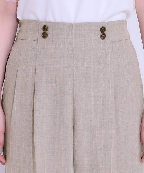 DRESKIP（ドレスキップ）の「【セットアップ可】麻調ストライプワイドパンツ（その他パンツ・レディース・ブラック/グレー/ブラウン系・01/02/03/04）」の19枚目の写真