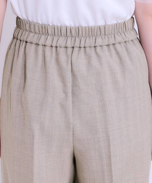 DRESKIP（ドレスキップ）の「【セットアップ可】麻調ストライプワイドパンツ（その他パンツ・レディース・ブラック/グレー/ブラウン系・01/02/03/04）」の20枚目の写真