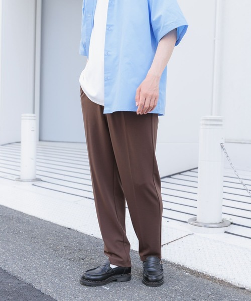 スラックス スリムフィット センターラインスリムスラックス セール】1-tuck スリムフィットスラックス(スラックス)|ITEMS