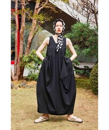 OMMO（オーエムエムオー）の「IRREGULAR  PATTERN V NECK OP（ドレス）」