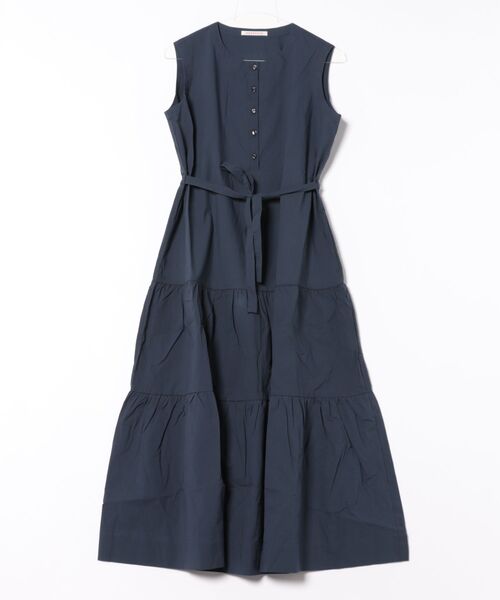 PREFERIR(プレフェリール)の「【洗える Aライン】ティアード ロング ワンピース/ M,Lツーサイズ(ワンピース・レディース・ブラック/グリーン/ネイビー・MEDIUM/LARGE)」の5枚目の写真