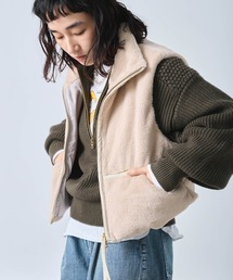 kha:ki（カーキ）の「「KHA:KI / カーキ」STAND COLLAR FUR VEST（ベスト）」