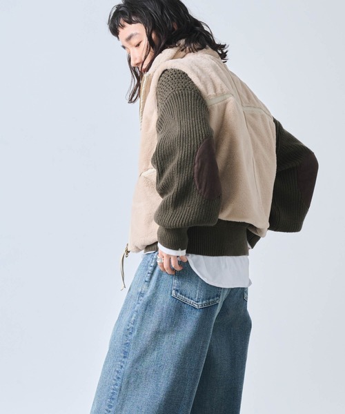 kha:ki(カーキ)の「「KHA:KI / カーキ」STAND COLLAR FUR VEST(ベスト・レディース・ブラウン/ベージュ・1/2)」の12枚目の写真