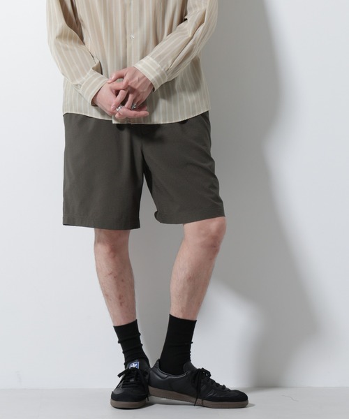 【カーキ】DOTAIRサッカー クリースステッチショートパンツ セール】DotAir(R)サッカーストレッチイージーショートパンツ/吸水速乾