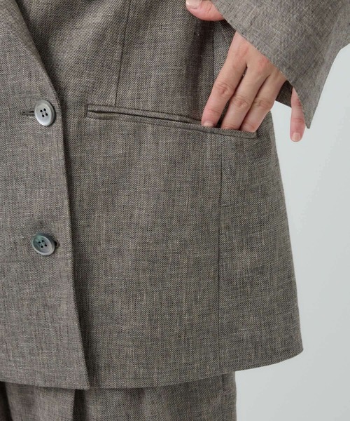 Chaos（カオス）の「Chaos(カオス)/ ファームノームジャケット　【セットアップ可】（テーラードジャケット・レディース・ブラウン系その他/アイボリー・FREE）」の8枚目の写真