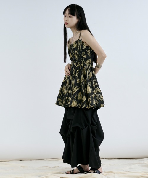 【新品タグ付】Ezick Jacquard balloon キャミチュニック Jacquard balloon キャミチュニック（チュニック）｜Ezick