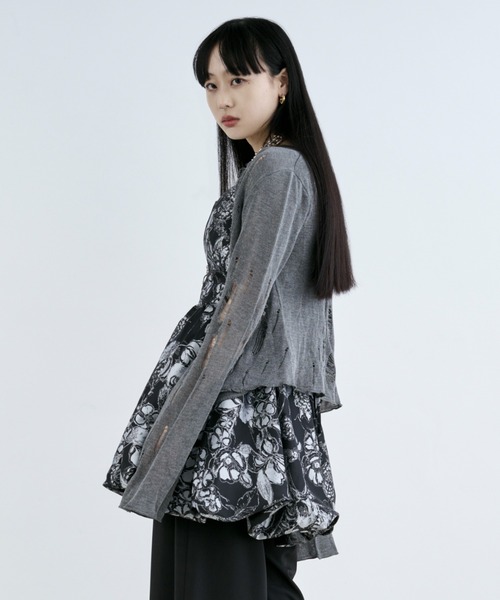 Jacquard balloon キャミチュニック