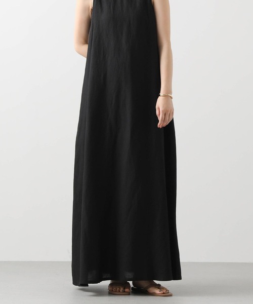 Gready Brilliant（グレディブリリアン）の「リネンアメスリバイカラーワンピ（ワンピース・レディース・ブラック系/ブラック/ブラウン・38）」の11枚目の写真