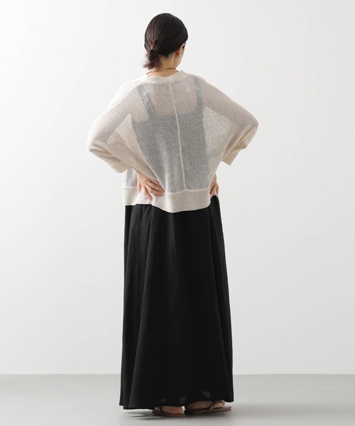 Gready Brilliant（グレディブリリアン）の「リネンアメスリバイカラーワンピ（ワンピース・レディース・ブラック系/ブラック/ブラウン・38）」の17枚目の写真