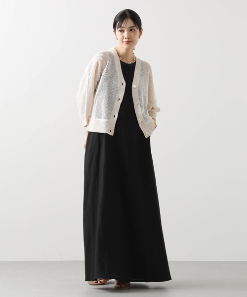 Gready Brilliant（グレディブリリアン）の「リネンアメスリバイカラーワンピ（ワンピース・レディース・ブラック系/ブラック/ブラウン・38）」の18枚目の写真