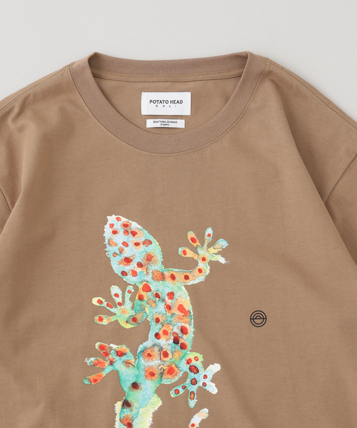 JOURNAL STANDARD(ジャーナルスタンダード)の「POTATO HEAD / ポテト ヘッド ゲッコー ショート スリーブ プリント Tシャツ(Tシャツ/カットソー・メンズ・ブラウン・MEDIUM/LARGE/X-LARGE)」の3枚目の写真