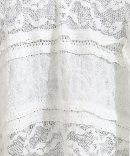Cutie Blonde（キューティーブロンド）の「【2WAY】スカートにもなる イレヘム レースビスチェ（タンクトップ・レディース・ホワイト/ブラック・02）」の7枚目の写真