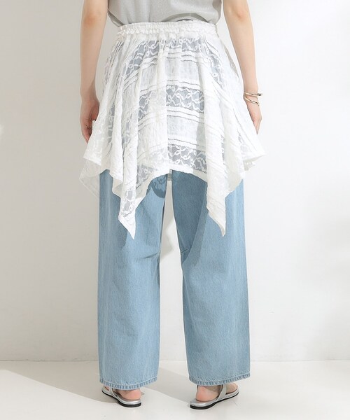 Cutie Blonde（キューティーブロンド）の「【2WAY】スカートにもなる イレヘム レースビスチェ（タンクトップ・レディース・ホワイト/ブラック・02）」の17枚目の写真