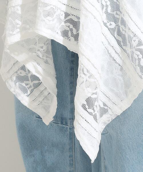 Cutie Blonde（キューティーブロンド）の「【2WAY】スカートにもなる イレヘム レースビスチェ（タンクトップ・レディース・ホワイト/ブラック・02）」の14枚目の写真