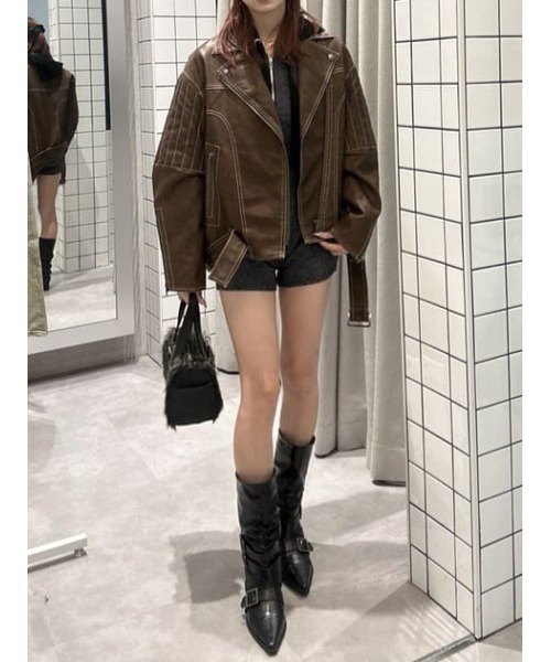 LAGUA GEM（ラグアジェム）の「BORDER HOODIE ロンパース（つなぎ