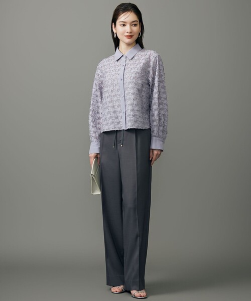 自由区（ジユウク）の「ウールライクストレッチワイド パンツ（その他パンツ・レディース・グレー系/ベージュ系/ネイビー系・48/46/44）」の15枚目の写真