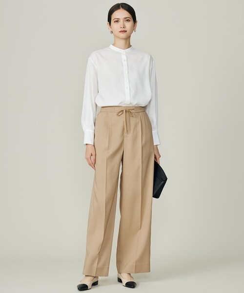 自由区（ジユウク）の「ウールライクストレッチワイド パンツ（その他パンツ・レディース・グレー系/ベージュ系/ネイビー系・48/46/44）」の17枚目の写真