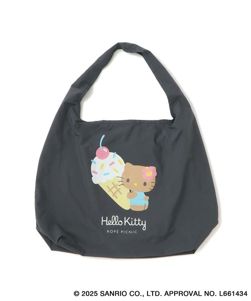 ROPE' PICNIC（ロペピクニック）の「【ROPE' PICNIC×ハローキティコラボ】日焼けハローキティパッカブルポケット付エコバッグ（エコバッグ/サブバッグ・レディース・ピンク/チャコールグレー・FREE）」の19枚目の写真