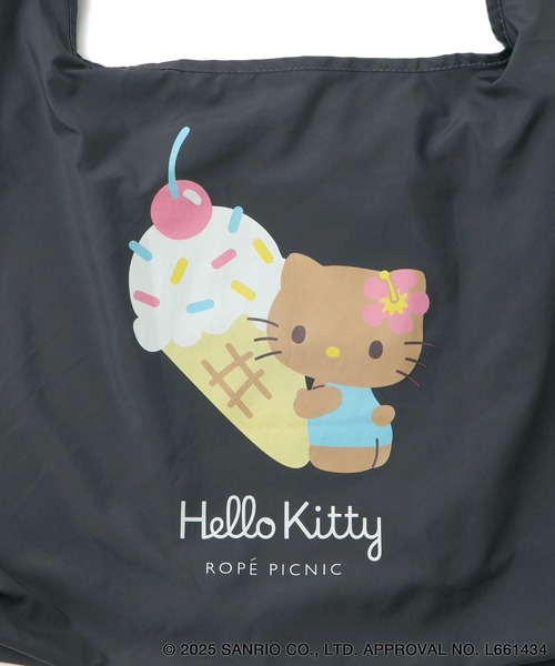 ROPE' PICNIC（ロペピクニック）の「【ROPE' PICNIC×ハローキティコラボ】日焼けハローキティパッカブルポケット付エコバッグ（エコバッグ/サブバッグ・レディース・ピンク/チャコールグレー・FREE）」の20枚目の写真