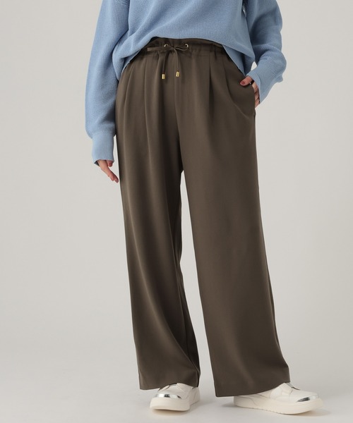 Elura（エルーラ）の「サマ見えリラクシーセミワイドパンツ/580458（その他パンツ・レディース・ダークブラウン/キャメル/オフホワイト/ブラック/チャコールグレー/ネイビー・MEDIUM/LARGE/FREE(S)）」の4枚目の写真
