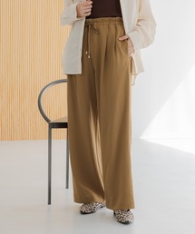 サマ見えリラクシーセミワイドパンツ/580458