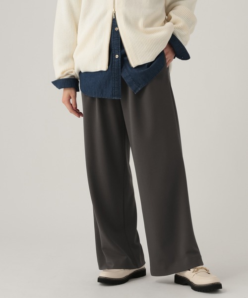 Elura（エルーラ）の「サマ見えリラクシーセミワイドパンツ/580458（その他パンツ・レディース・ダークブラウン/キャメル/オフホワイト/ブラック/チャコールグレー/ネイビー・MEDIUM/LARGE/FREE(S)）」の3枚目の写真