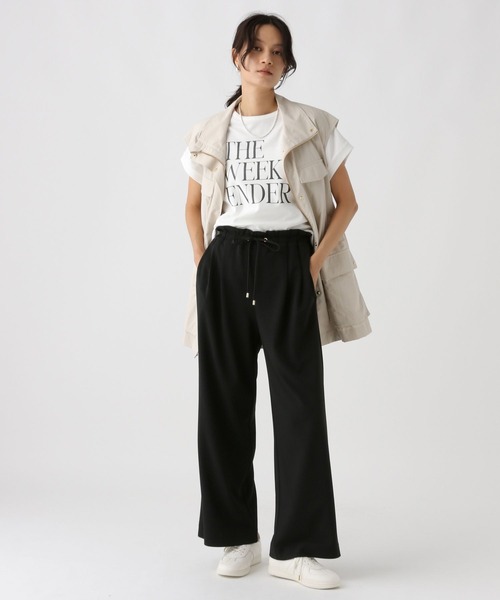 Elura（エルーラ）の「サマ見えリラクシーセミワイドパンツ/580458（その他パンツ・レディース・ダークブラウン/キャメル/オフホワイト/ブラック/チャコールグレー/ネイビー・MEDIUM/LARGE/FREE(S)）」の9枚目の写真