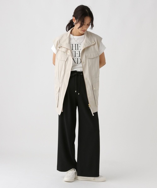 Elura（エルーラ）の「サマ見えリラクシーセミワイドパンツ/580458（その他パンツ・レディース・ダークブラウン/キャメル/オフホワイト/ブラック/チャコールグレー/ネイビー・MEDIUM/LARGE/FREE(S)）」の11枚目の写真