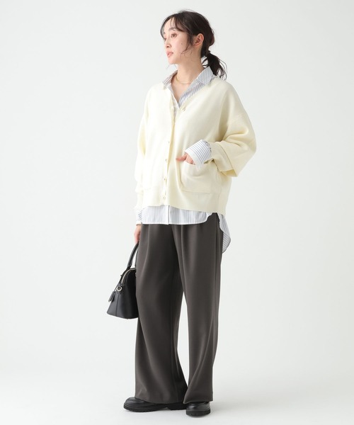 Elura(エルーラ)の「サマ見えリラクシーセミワイドパンツ/580458(その他パンツ・レディース・ダークブラウン/キャメル/オフホワイト/ブラック/チャコールグレー/ネイビー/ライトブルー/ベージュ/カーキ/グレイッシュベージュ・MEDIUM/LARGE/FREE(S)/SMALL)」の18枚目の写真