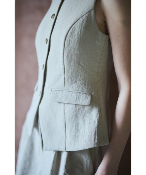 ベスト ジレ Miranda Vest ダブルウェーブベスト レディース Miranda Vest ダブルウェーブベスト（ベスト）｜Estella.K