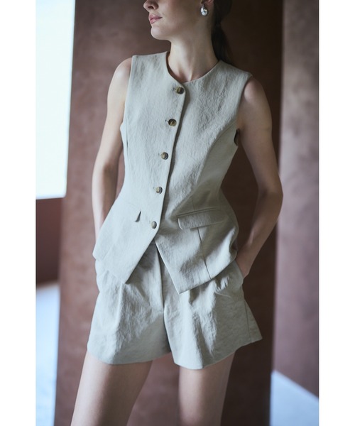 ベスト ジレ Miranda Vest ダブルウェーブベスト レディース Miranda Vest ダブルウェーブベスト（ベスト）｜Estella.K