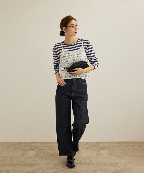 ROPE'（ロペ）の「ラムレザーロープ柄クラッチバッグ/ミニ（クラッチバッグ・レディース・オフホワイト/ブラック・FREE）」の12枚目の写真