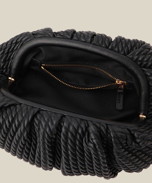 ROPE'（ロペ）の「ラムレザーロープ柄クラッチバッグ/ミニ（クラッチバッグ・レディース・オフホワイト/ブラック・FREE）」の22枚目の写真