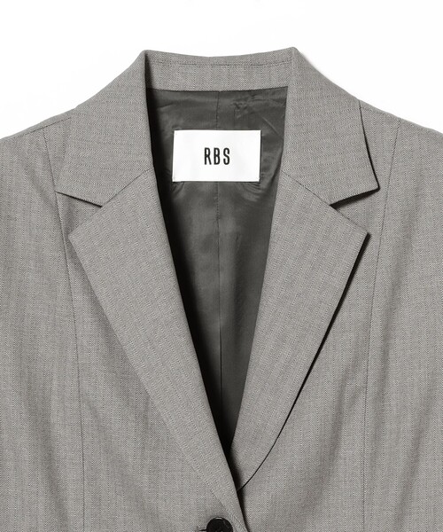 Ray BEAMS（レイビームス）の「RBS / ヘリンボーン タック ジレ（ベスト・レディース・シルバー/ダークブラウン・0/1）」の5枚目の写真