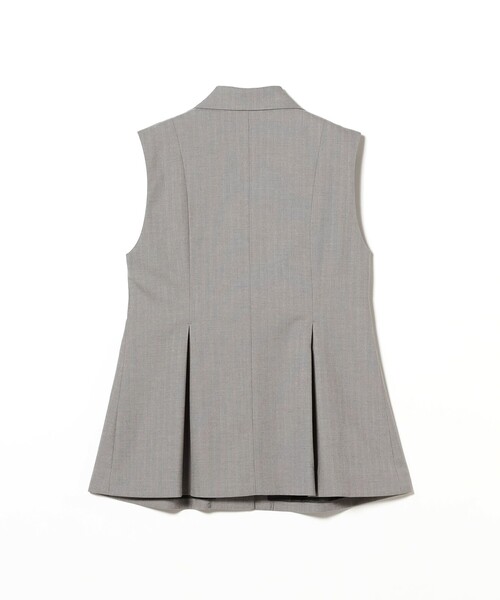 Ray BEAMS（レイビームス）の「RBS / ヘリンボーン タック ジレ（ベスト・レディース・シルバー/ダークブラウン・0/1）」の8枚目の写真