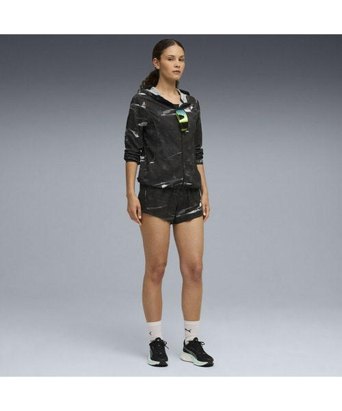 PUMA（プーマ）の「PUMA プーマ ウィメンズ ランニング ヴェロシティ AOP フーデッド ウーブンジャケット（ブルゾン・レディース・ブラック/ミント・LARGE/MEDIUM/SMALL/X-LARGE）」の11枚目の写真