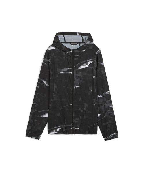 PUMA（プーマ）の「PUMA プーマ ウィメンズ ランニング ヴェロシティ AOP フーデッド ウーブンジャケット（ブルゾン・レディース・ブラック/ミント・LARGE/MEDIUM/SMALL/X-LARGE）」の14枚目の写真