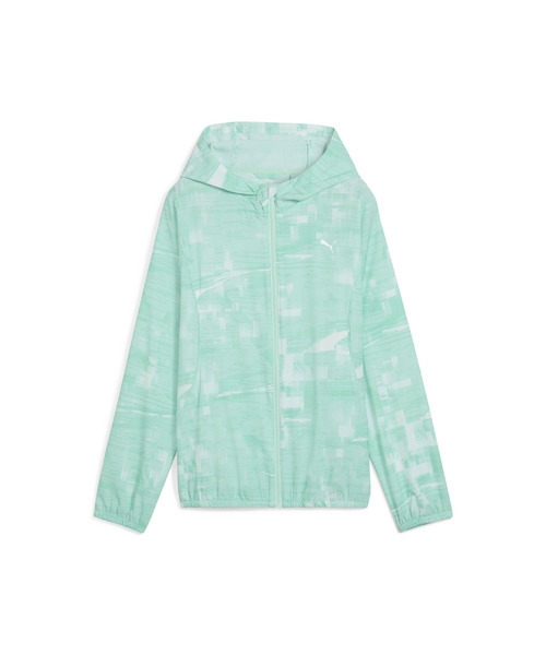 PUMA（プーマ）の「PUMA プーマ ウィメンズ ランニング ヴェロシティ AOP フーデッド ウーブンジャケット（ブルゾン・レディース・ブラック/ミント・LARGE/MEDIUM/SMALL/X-LARGE）」の20枚目の写真