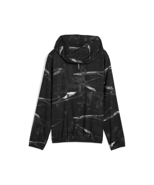 PUMA（プーマ）の「PUMA プーマ ウィメンズ ランニング ヴェロシティ AOP フーデッド ウーブンジャケット（ブルゾン・レディース・ブラック/ミント・LARGE/MEDIUM/SMALL/X-LARGE）」の4枚目の写真